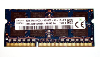 4 GB DDR3-RAM 204-pin SO-DIMM 2Rx8 PC3-12800S  Hynix HMT351S6EFR8A-PB N0 AA