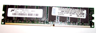 256 MB DDR RAM 184-pin PC-2100U non-ECC  Micron MT8VDDT3264AG-265CA