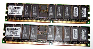 2 GB DDR-RAM Kit of 2 (2 x 1GB) PC-2100R Registered-ECC  Kingston KTM5037/2G