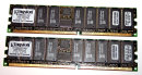 2 GB DDR-RAM Kit of 2 (2 x 1GB) PC-2100R Registered-ECC...