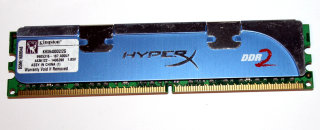 2 GB DDR2-RAM 240-pin PC2-6400U non-ECC  HyperX 1.85V  Kingston KHX6400D2/2G   9905316
