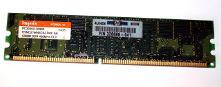 128 MB DDR-RAM 184-pin PC-3200U non-ECC Hynix HYMD216646C6J-D43 AA