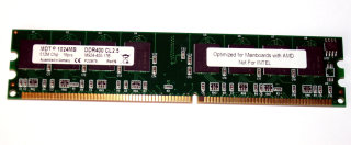 1 GB DDR-RAM PC-3200U non-ECC  MDT M924-400-17B   nur für AMD-Chipsätze!