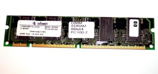 64 MB SD-RAM PC-100 non-ECC CL2  Infineon HYS64V8300GU-8-C2
