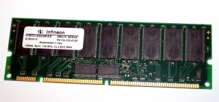 128 MB SD-RAM PC-100R Registered-ECC Infineon HYS72V16200GR-8-E