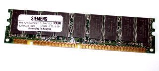 128 MB SD-RAM 168-pin ECC-Memory PC-100  CL2  Siemens HYS72V16220GU-8