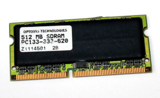 512 MB SO-DIMM 144-pin SD-RAM PC-133 Laptop-Memory  Optosys PC133-333-620   Zeus1
