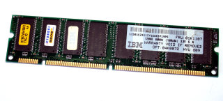 128 MB SD-RAM 168-pin PC-66 non-ECC  Hyundai HYM7V641601 TFG-10   FRU: 01K1107