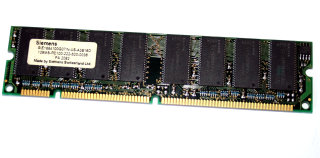 128 MB SD-RAM PC-100 non-ECC  CL2 Siemens SIE1664100G07IN-US-A3B16D