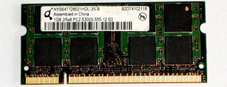1 GB DDR2-RAM 200-pin SO-DIMM PC2-5300S   Qimonda HYS64T128021HDL-3S-B