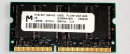 128 MB SO-DIMM 144-pin SD-RAM PC-100  CL2  Micron MT8LSDT1664HG-10EB1