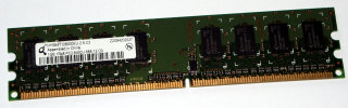 1 GB DDR2-RAM 240-pin 1Rx8 PC2-6400U non-ECC  Qimonda HYS64T128000EU-2.5-C2