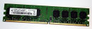1 GB DDR2-RAM  2Rx8 PC2-5300U non-ECC  Qimonda HYS64T1280U-3S0B97X