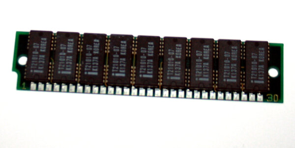 1 MB Simm 30-pin 1Mx9 Parity  70 ns  9-Chip  Intel iSM001DR09P70