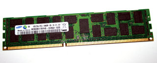 4 GB DDR3-RAM 240-pin Registered-ECC 2Rx4 PC3-10600R Samsung M393B5170FH0-CH9 nicht für PC!