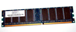 512 MB DDR-RAM PC-3200U non-ECC 400 MHz CL 3  Nanya NT512D64S8HC0GY-5T