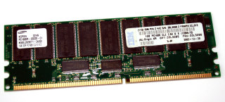 1 GB DDR-RAM PC-1600R Registered-ECC  CL2.0  Samsung M383L2828DT1-CA0Q0