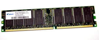 512 MB DDR-RAM 184-pin PC-2100U non-ECC CL2.5  Elixir M2U51264DS8HA0G-75B