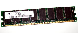 256 MB DDR RAM PC-2100U non-ECC 266 MHz  Micron MC8VDDT3264AG-265C1