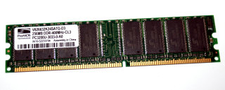 256 MB DDR-RAM PC-3200U nonECC Desktop-Memory  ProMos V826632K24SATG-D3