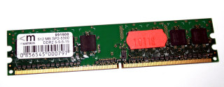512 MB DDR2-RAM PC2-5300U CL5 non-ECC Mushkin 991500