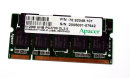 512 MB DDR RAM PC-2700S 200-pin SO-DIMM Laptop-Memory  Apacer 78.92049.101