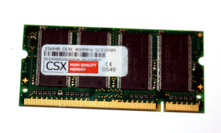 256 MB DDR-RAM 200-pin SO-DIMM PC-3200S Laptop-Memory