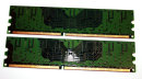 1 GB Kit DDR-RAM 2 x 512MB PC-3200U non-ECC Kingston...