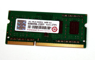 4 GB DDR3-RAM PC3-12800S Notebook-RAM 1600 MHz LowVoltage 1,35V   ...