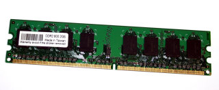 2 GB DDR2-RAM 240-pin PC2-6400U nonECC 800 MHz single-sided