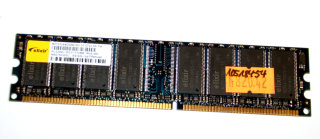 512 MB DDR-RAM PC-3200U non-ECC DDR-400MHz-CL3   Elixir M2Y51264DS88C0G-5T