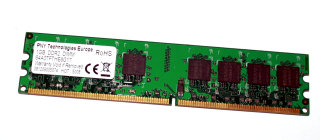 1 GB DDR2-RAM PC2-5300U non-ECC CL5 240-pin  PNY 64A0TFTHE8G17
