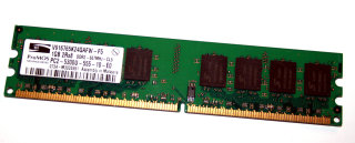 1 GB DDR2 RAM 2Rx8 PC2-5300U non-ECC ProMOS V916765K24QAFW-F5