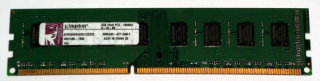 2 GB DDR3 RAM  PC3-10600U  Kingston ACR256X64DU1333C9