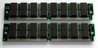 64 MB EDO-RAM Kit (2 x 32 MB) 72-pin PS/2 Simm 60 ns für Pentium AT + ATX