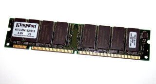 512 MB SD-RAM 168-pin PC-133U non-ECC  Kingston KTC-EN133/512   9905121   double-sided