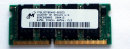 64 MB SO-DIMM PC-66 CL2  Micron MT8LSDT864HG-662G3