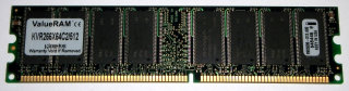 512 MB DDR-RAM 184-pin PC-2100U non-ECC  Kingston KVR266X64C2/512   9905006