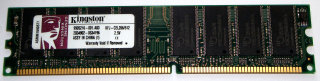 512 MB DDR-RAM 184-pin PC-2100U non-ECC  Kingston KFJ-CEL266/512   9905216
