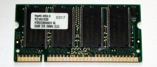 256 MB DDR-RAM 200-pin SO-DIMM PC-2100S  Hynix HYMD232M646A6-H AA