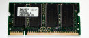 256 MB DDR-RAM 200-pin SO-DIMM PC-2100S  Hynix...